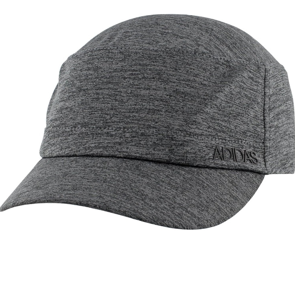 Adidas Heathered Gray/Black Military Style Cap Womens Hat